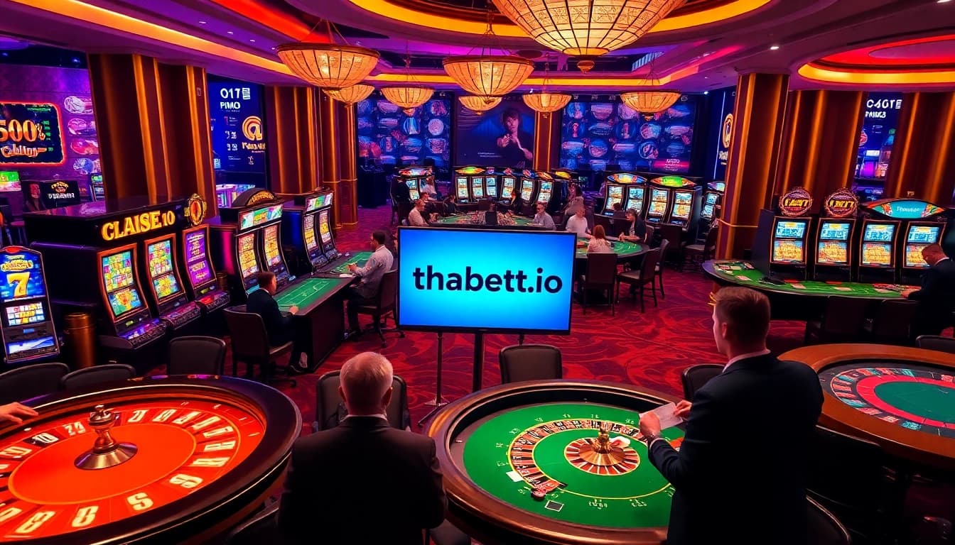 Experience the thrill of betting at thabett.io with high-stakes poker and luxurious casino tables.