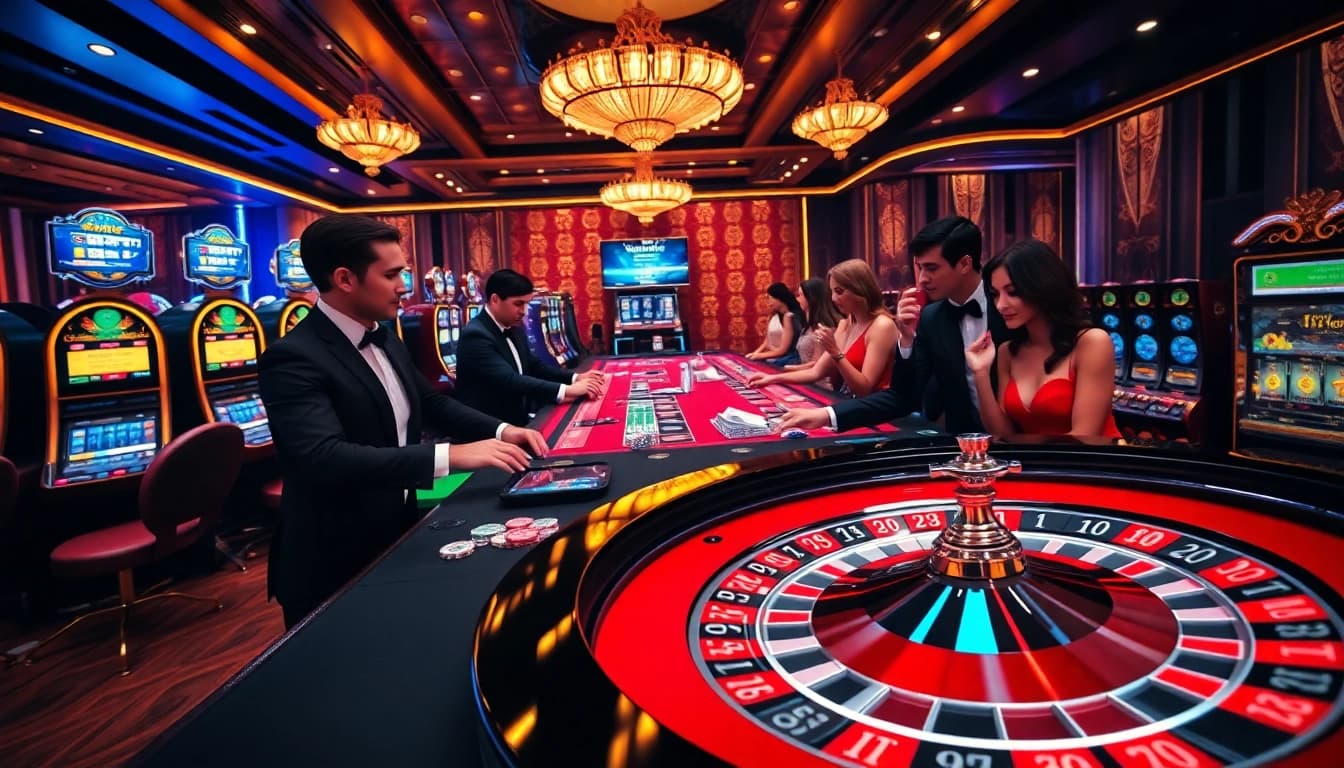 Experience thrilling gameplay at f8bet.com with vibrant roulette tables and elite gamblers.