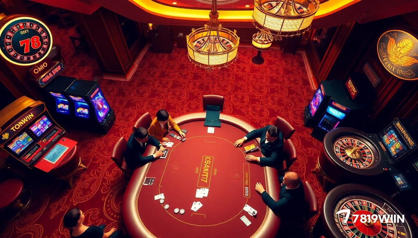 Experience high-stakes gaming at trang chủ 789win with vibrant casino tables and exciting slot machines.