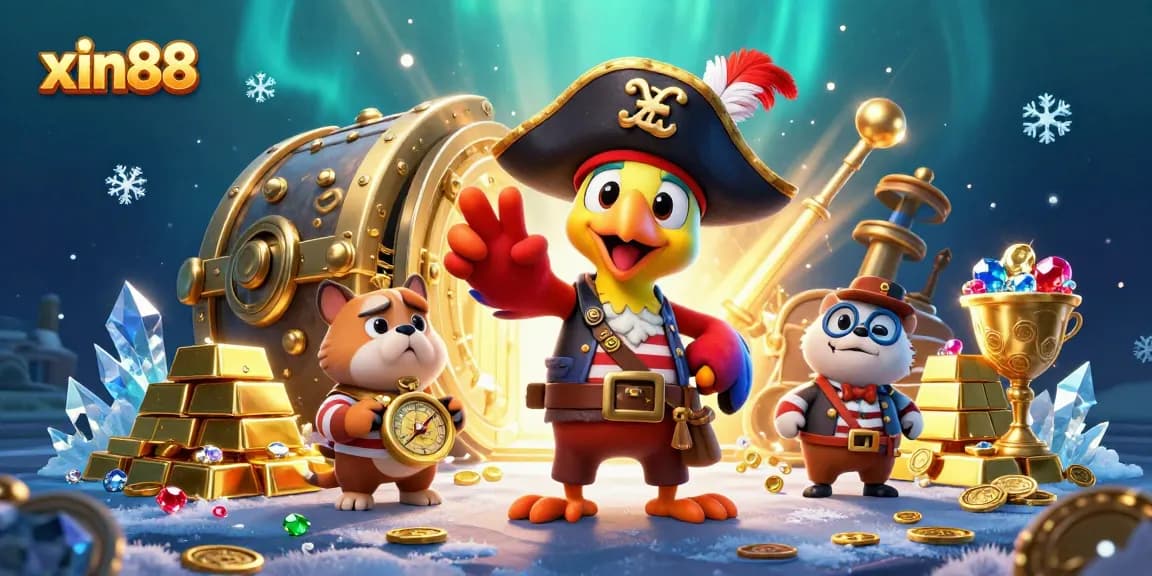 Experience the excitement of xin88 with treasure and vibrant casino elements in a dynamic 3D scene.