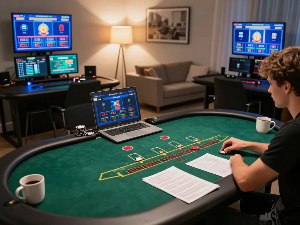 Player engaging in live blackjack at 789win789 online casino, showcasing strategy and responsible gaming.
