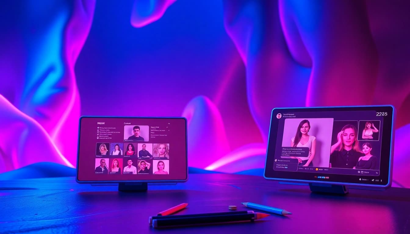 Explore innovative NSFW chat AI platforms in 2026 with vibrant digital interfaces and engaging interactions.