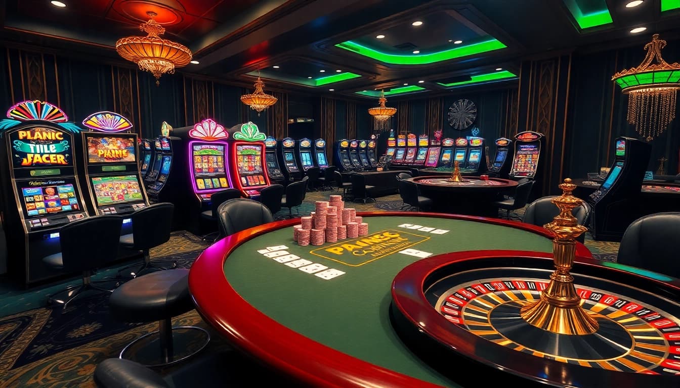 Experience high-stakes gaming at https://hitclub9.vip/ with vibrant poker tables and spinning slot machines.