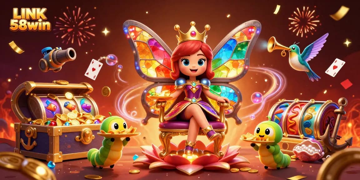 Experience vibrant games and slots with LINK 58win in this stunning carnival scene.
