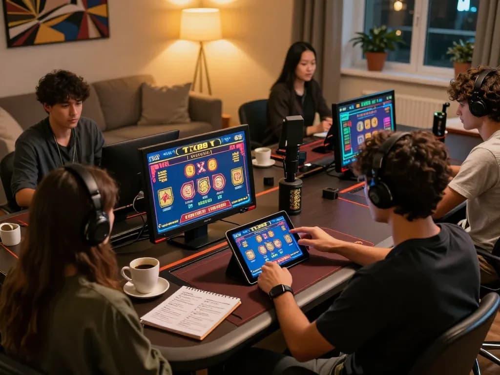 Player exploring TX88 online casino games on tablet while practicing responsible banking strategies.