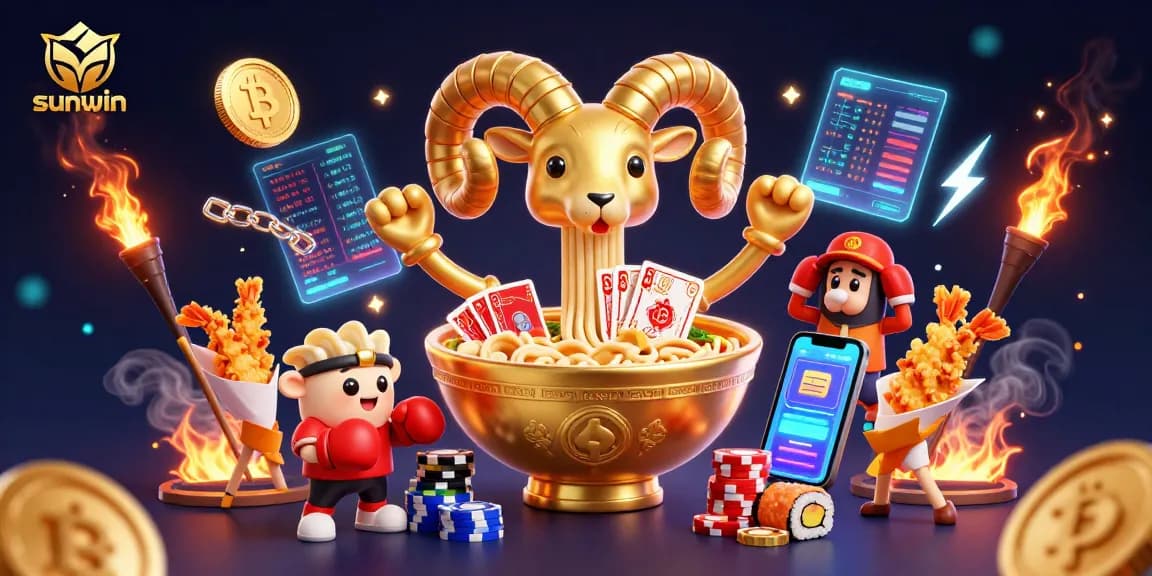 Bet on exciting games at sunwin with vibrant 3D casino characters and crypto elements