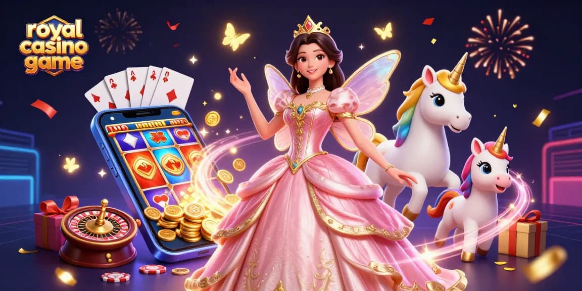 Engage with the royal casino game in a vibrant scene featuring immersive characters and dynamic casino elements.