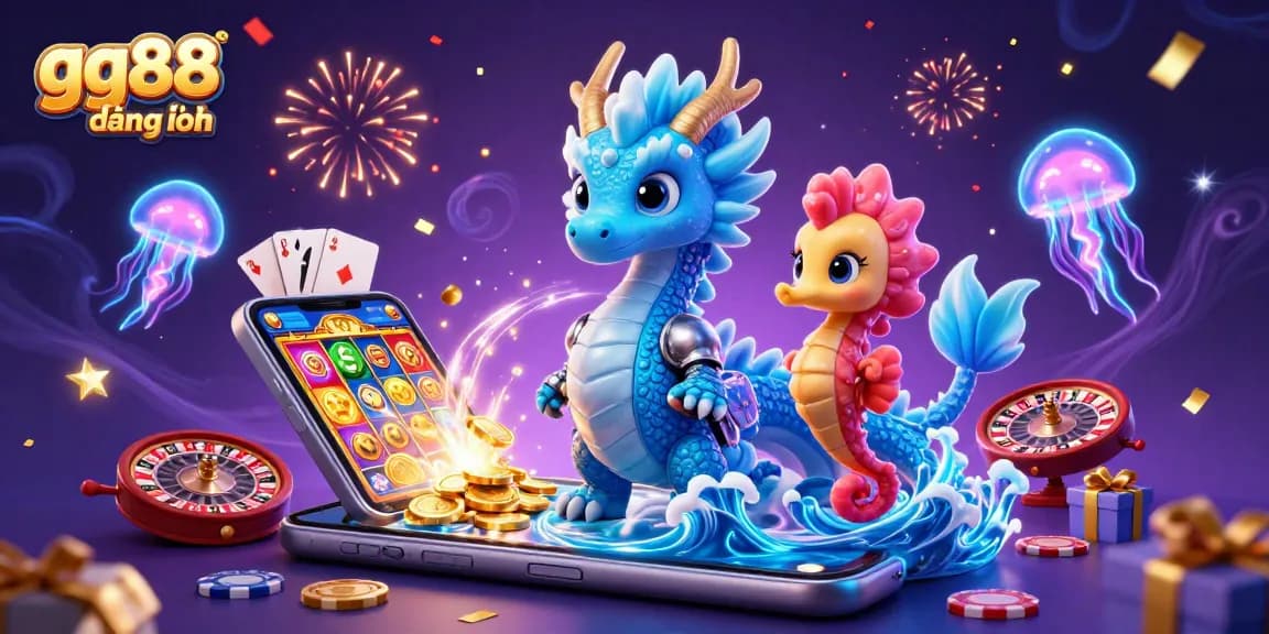 Experience gg88 đăng nhập with exciting gaming elements, a dynamic underwater scene of enchanting characters.