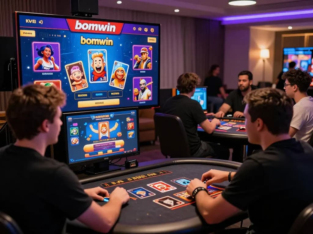 Players enjoying games on the bomwin platform with vibrant graphics and engaging user interface.