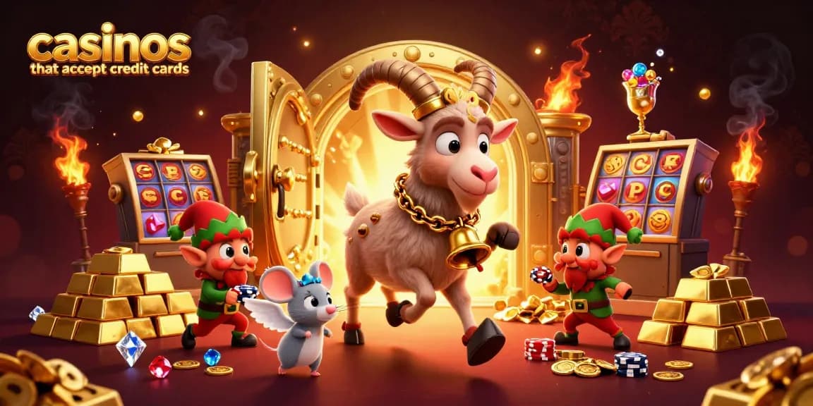 Experience the thrill of casinos that accept credit cards with playful 3D characters and rich game elements.