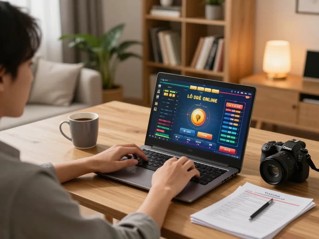 Lô Đề Online: Engaging in strategic betting during an exciting home gaming session.