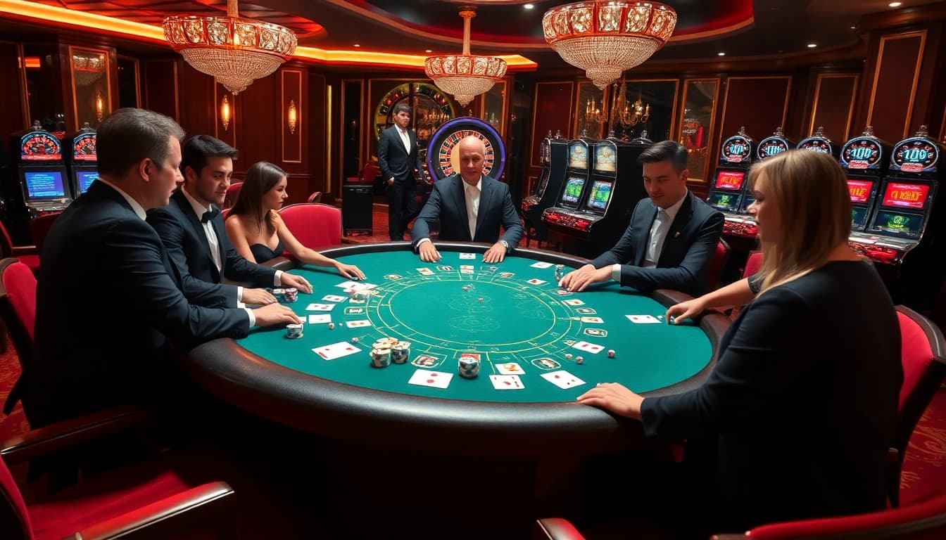 Experience the thrill of winning at mb66-t.com with luxurious gaming tables and vibrant casino action.