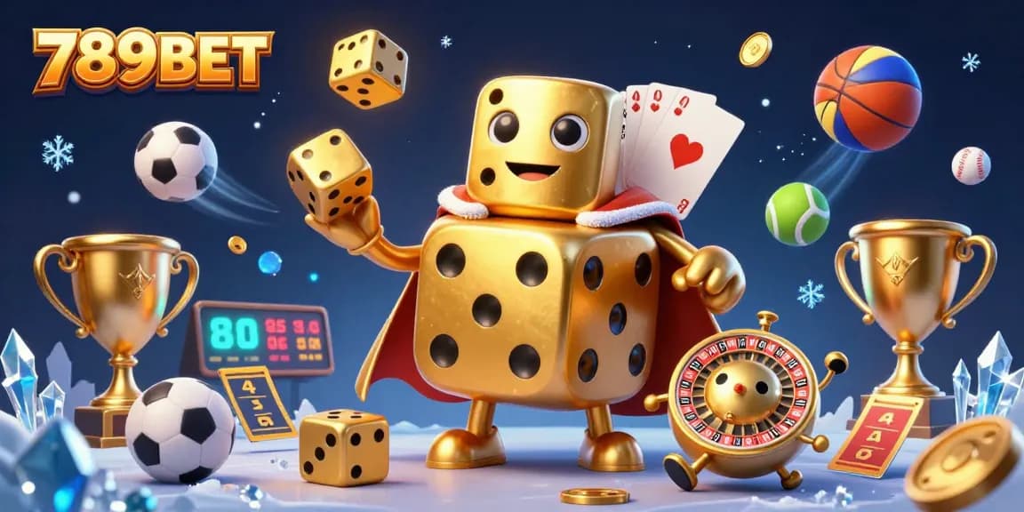 Engage with the exciting world of 789BET, where golden dice and vibrant sports elements enhance your betting experience.