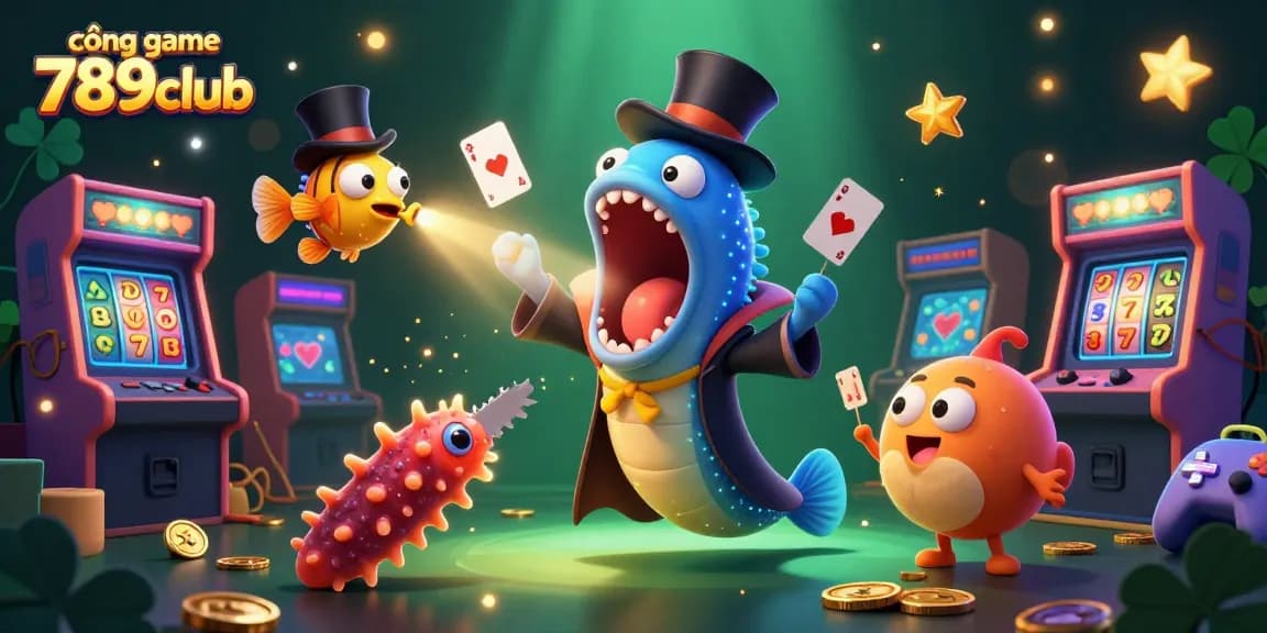 Experience thrilling games at cổng game 789club with lively 3D illustrations of magical sea creatures.