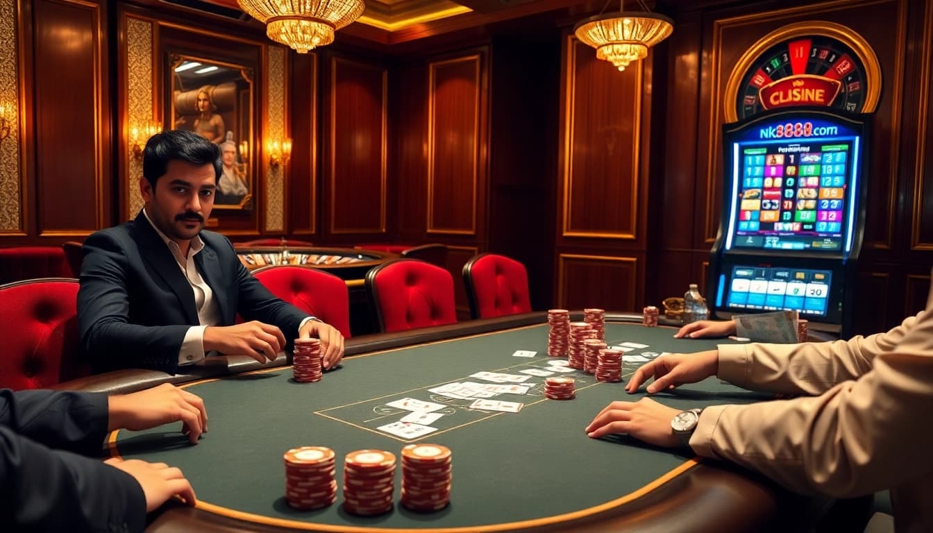 Engage in thrilling gameplay at nk88nk.com with high-stakes poker and vibrant slot machines.