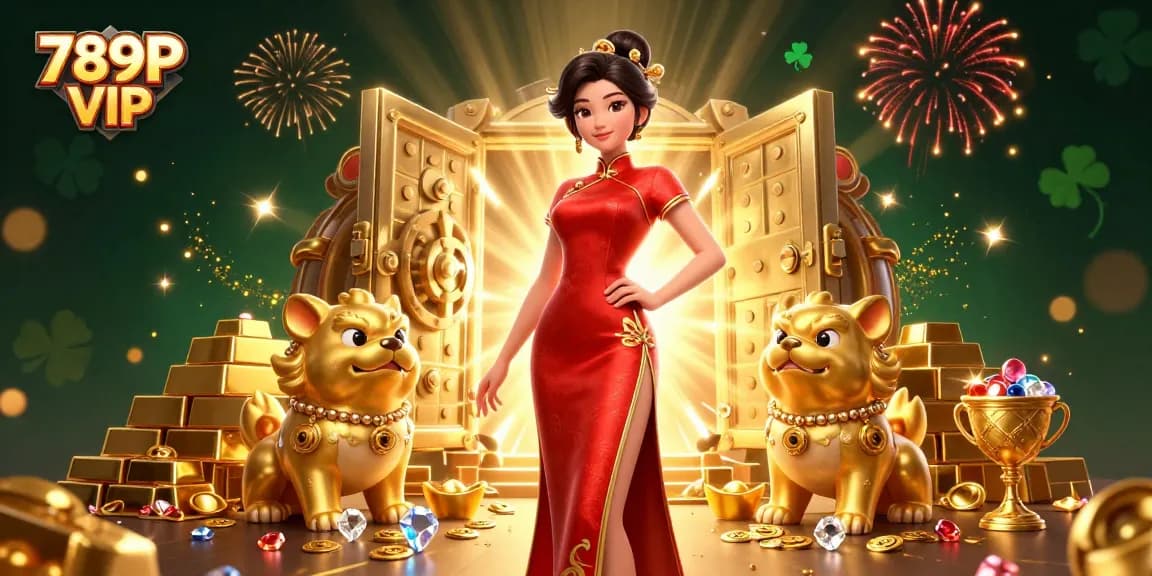 Win big at 789P VIP with a glamorous scene showcasing the excitement of online gambling.