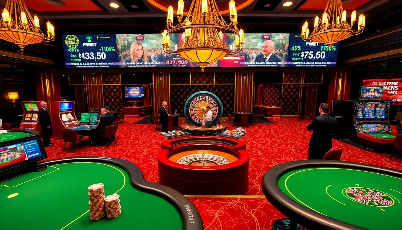 Experience the excitement of F8BET trang chủ with vibrant casino elements and professional gameplay.