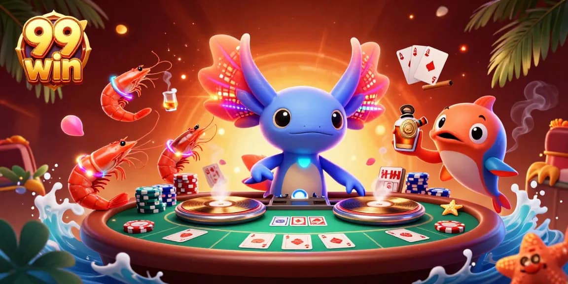 Engage in thrilling gameplay at 99 win with dynamic poker tables featuring colorful chips and cards.