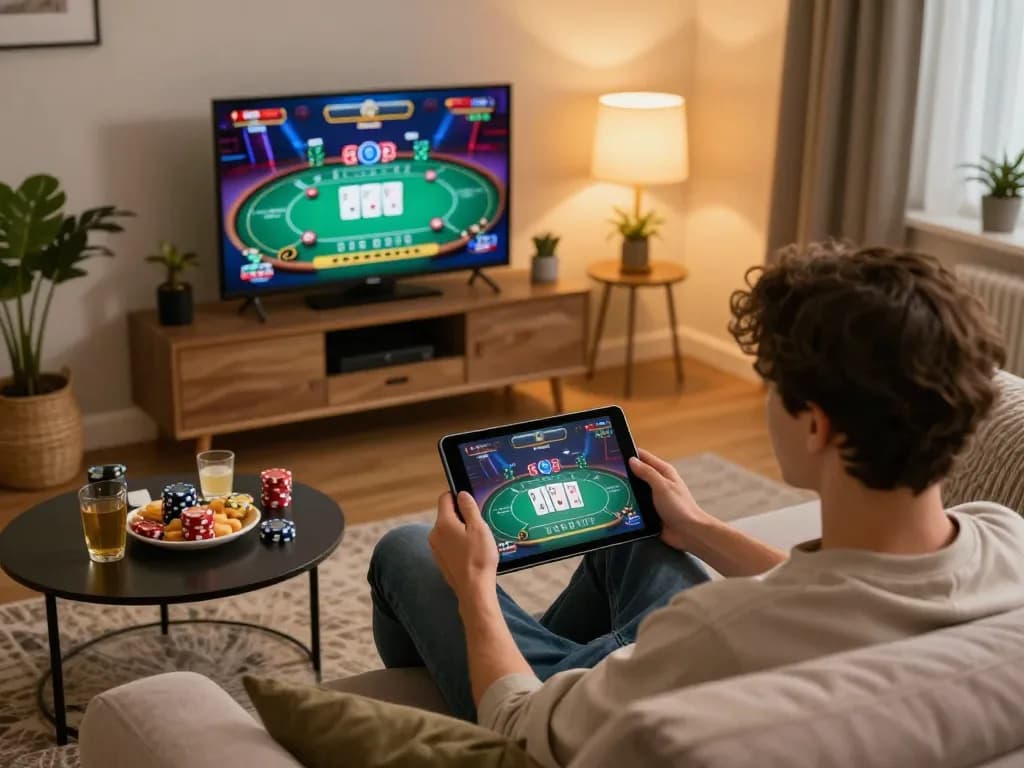 Engaged player immerses in the thrilling gameplay experience at 88CLUB online casino.