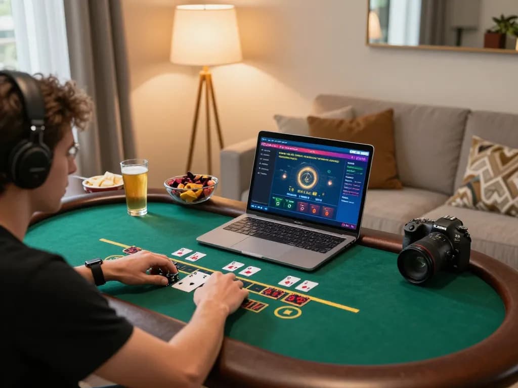 Engaging gameplay at 999E online blackjack, showcasing a player focused on live dealer action.