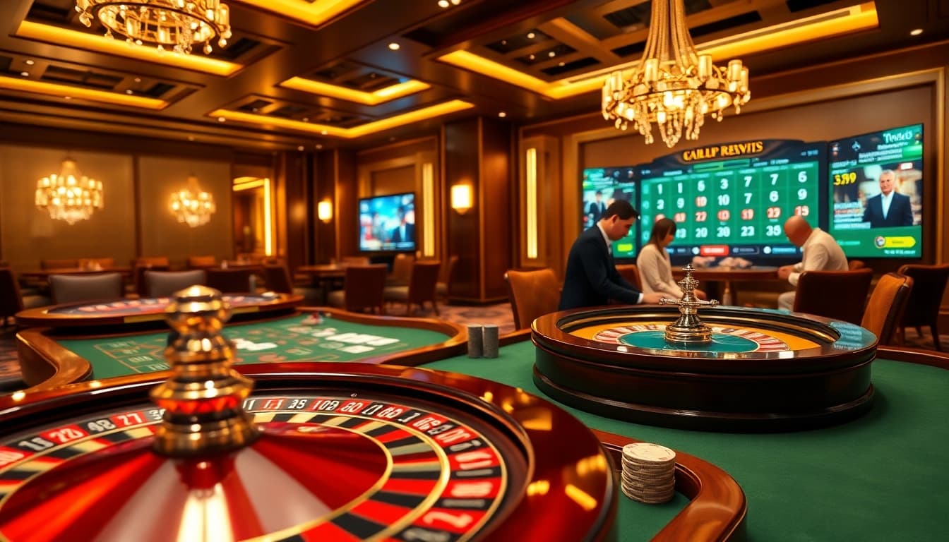 Experience the thrilling world of nhà cái jun88 with players engaged in exciting casino games.