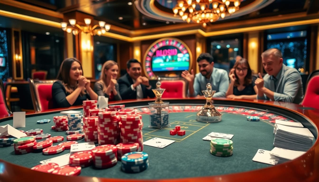 Lương Sơn TV bóng đá enhances the gambling experience with a vibrant casino layout featuring dynamic gaming elements.