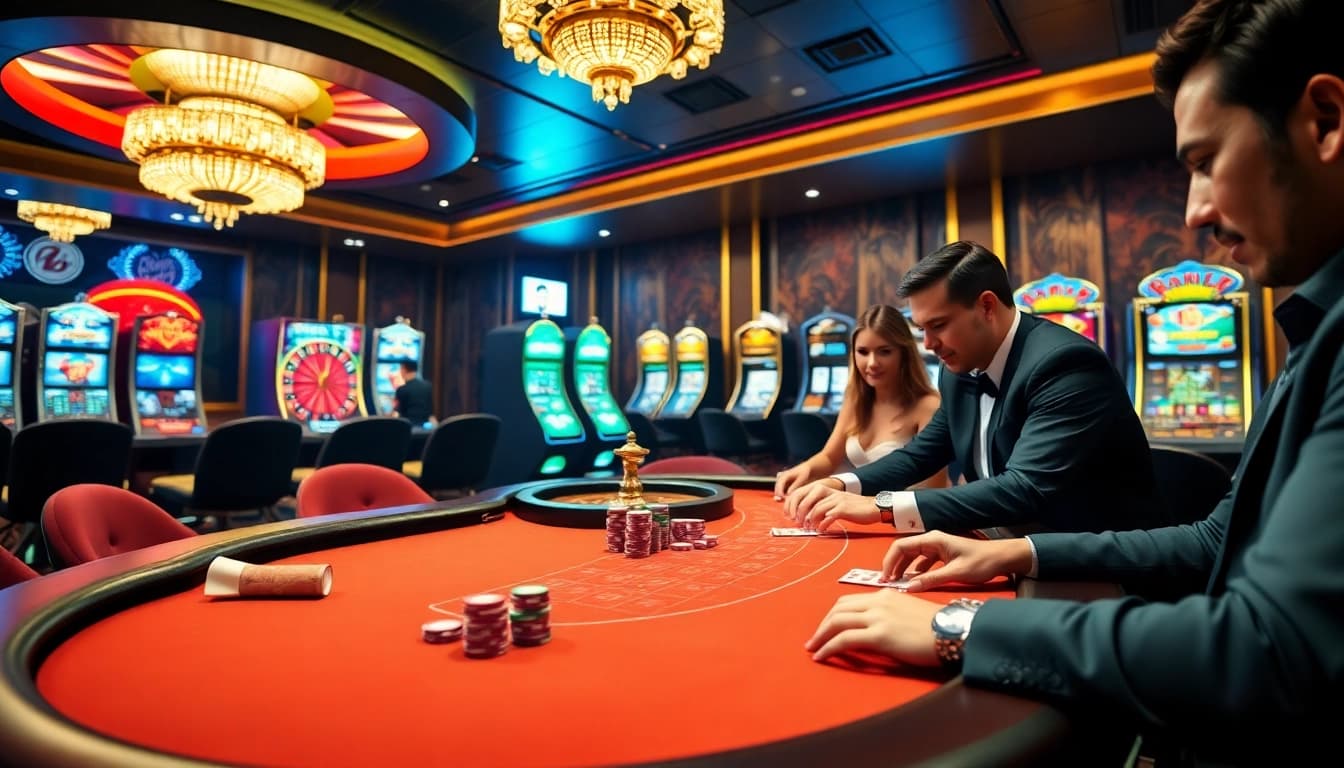 Experience thrilling gameplay at open88 com with engaged players and vibrant casino visuals.