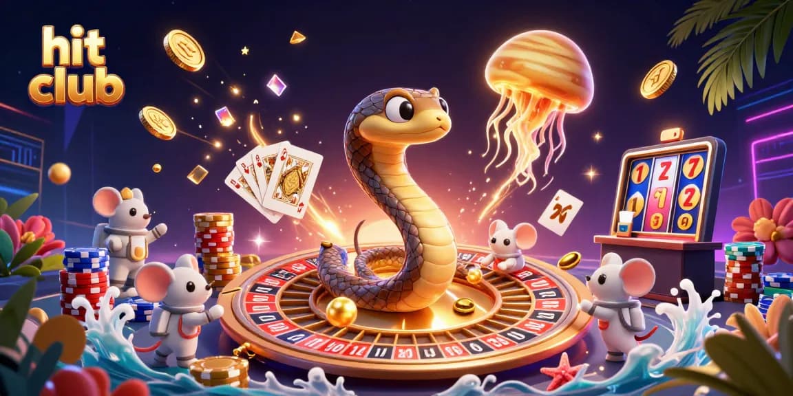 Experience the thrill of hit club gaming with vibrant characters and dazzling casino elements.