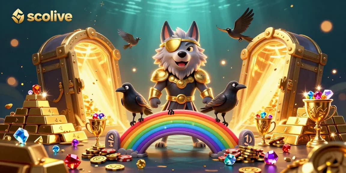 Experience the thrill of socolive with this vibrant and dynamic casino-themed illustration filled with treasures.