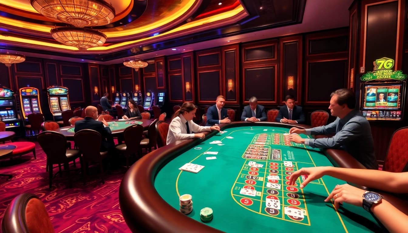 Experience the thrilling gameplay at 79KING with vibrant casino tables and engaging players.
