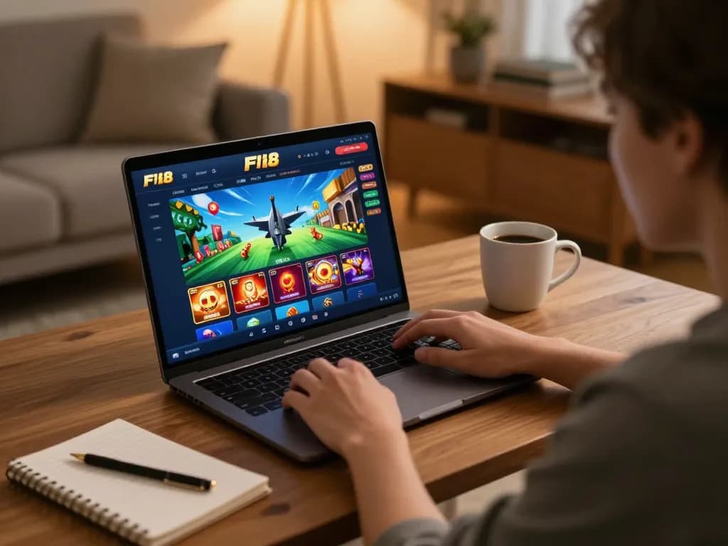 Engaging gameplay experience on the F168 casino app from a cozy home setup