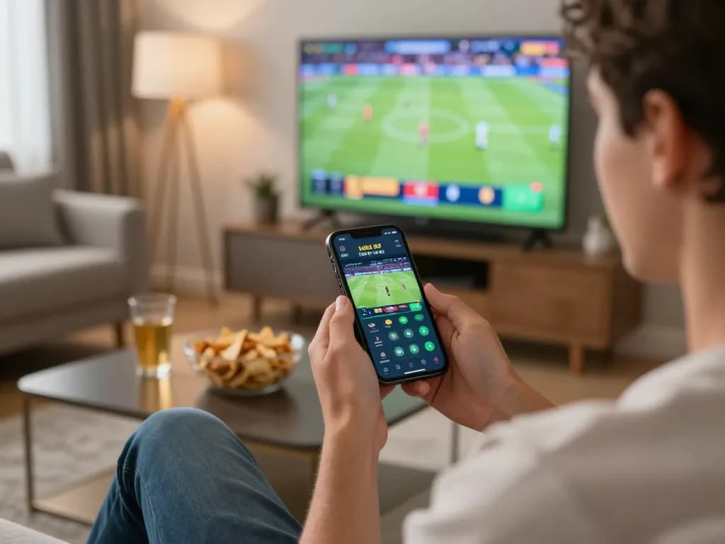 Engaging bet placement at Nhà cái MB88 app on a smartphone, enhancing online sports betting experience.