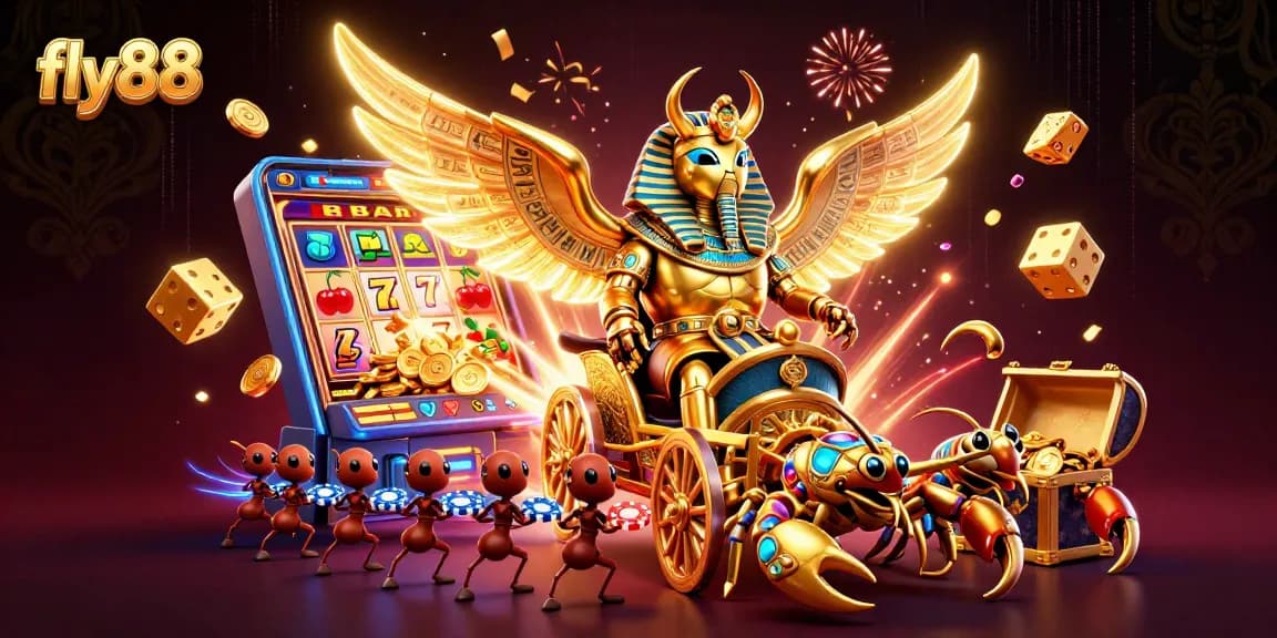 Experience thrilling jackpots at fly88 with vibrant casino games and engaging characters.