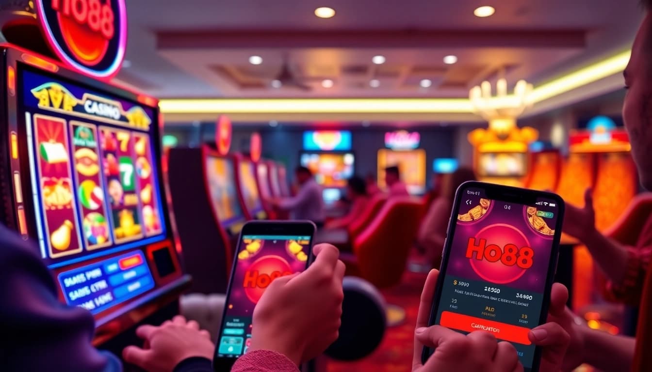 Exciting online gambling experience with Ho88's gaming interface and jackpot elements.