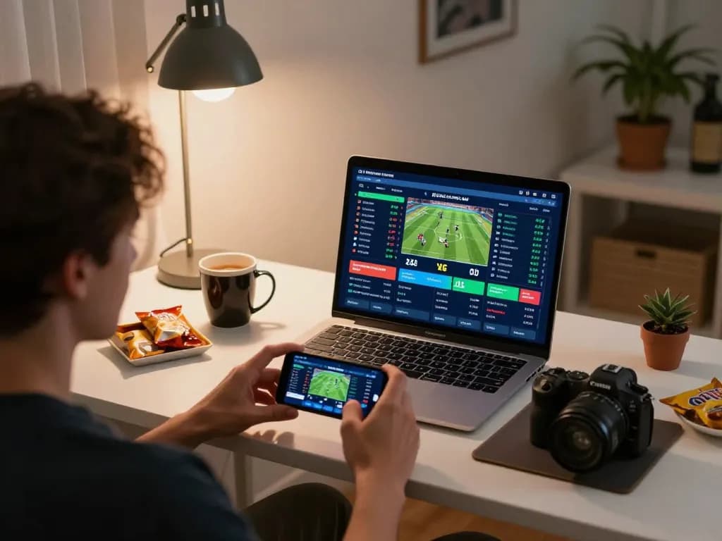 88CLUB sports betting scene with smartphone user actively placing a live bet.
