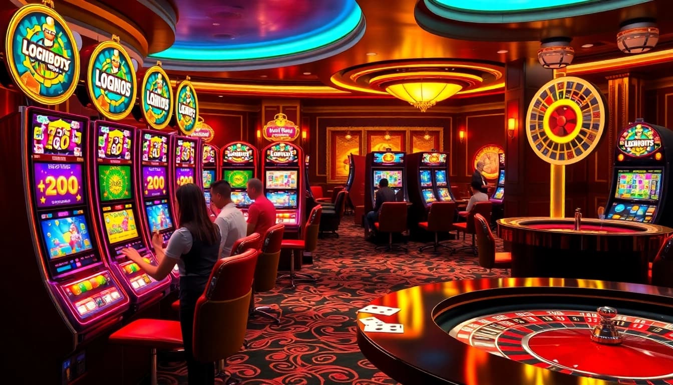 Experience the thrill at LuckyWin's vibrant 3D slot machines and poker tables.