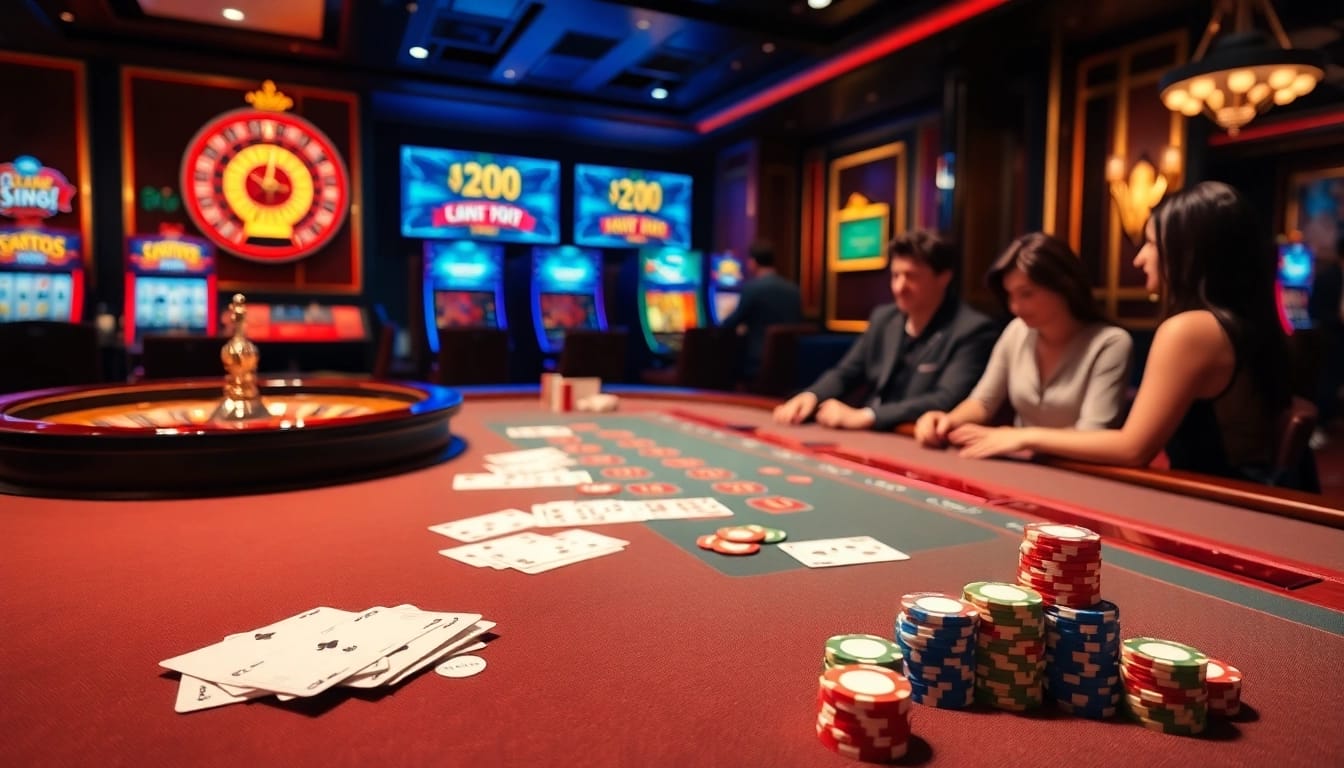 Experience the excitement of đăng ký CM88 at a luxurious casino table with vibrant chips and cards.