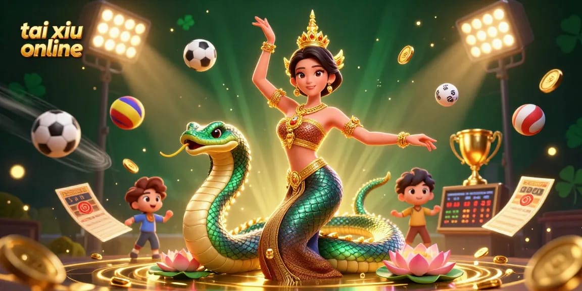 Experience the thrill of tai xiu online with vibrant 3D visuals showcasing exciting game elements.