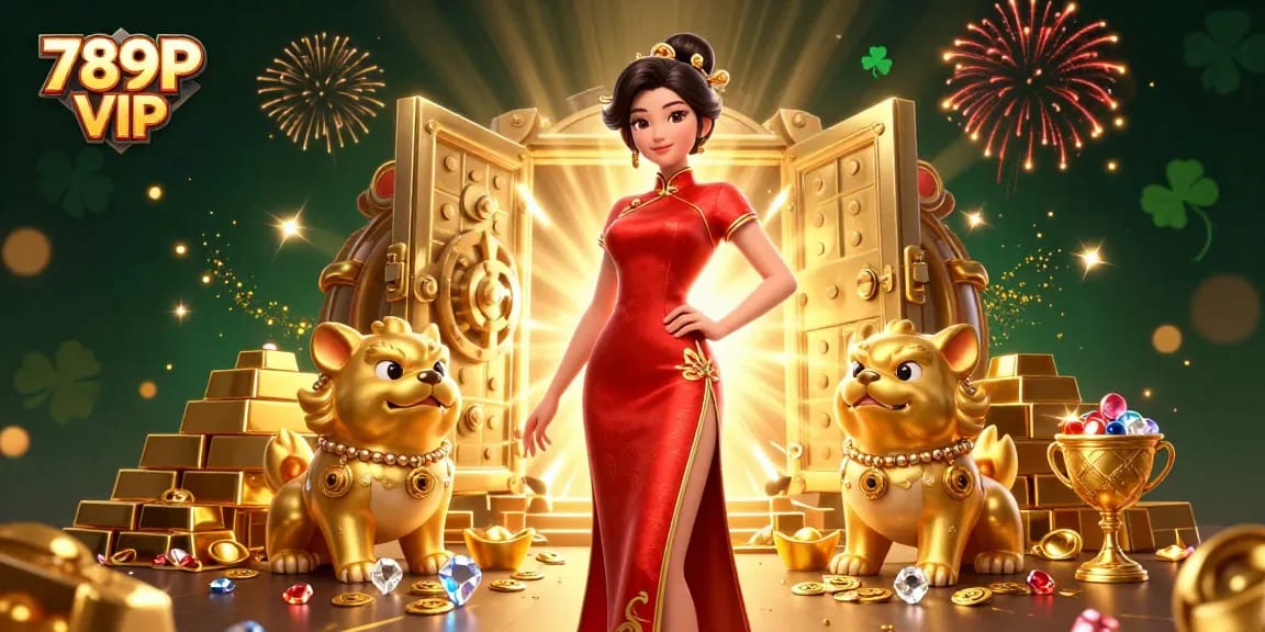 Win big at 789P VIP with a glamorous scene showcasing the excitement of online gambling.