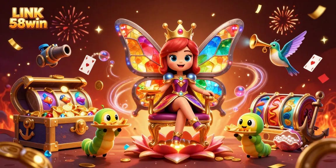 Experience vibrant games and slots with LINK 58win in this stunning carnival scene.