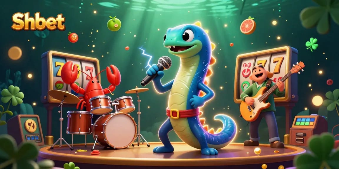 Shbet offers an exciting underwater casino experience with vibrant 3D characters and lively slot elements.