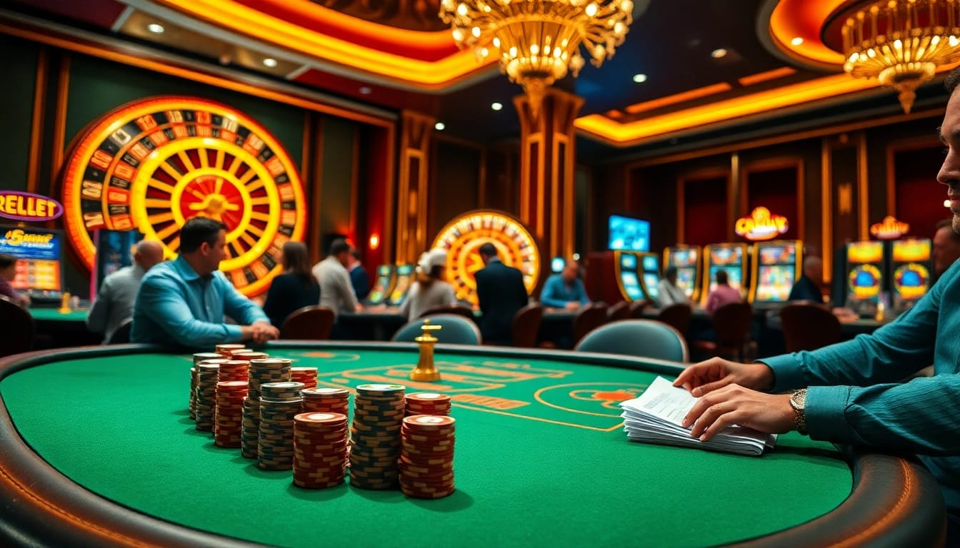 Experience the thrill of gaming at https://qq88z.net/ with vibrant casino tables and engaging players having fun.