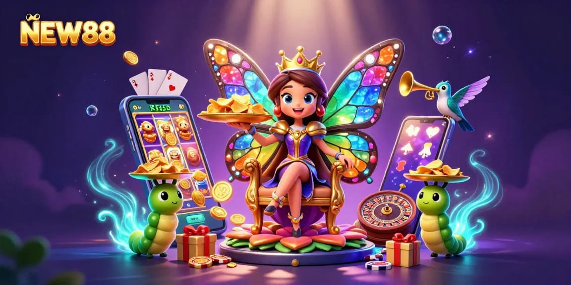 Experience the vibrant world of NEW88 with captivating games, dynamic slot action, and immersive casino visuals.