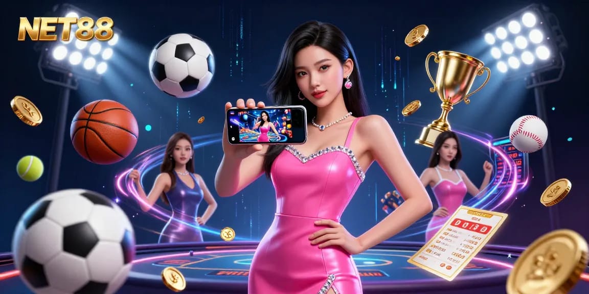 Engage with NET88's vibrant online gaming through dynamic live dealer casino experiences.