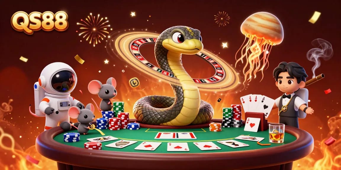 Experience thrilling bets at QS88 with vibrant 3D casino scenes and dynamic gameplay elements.
