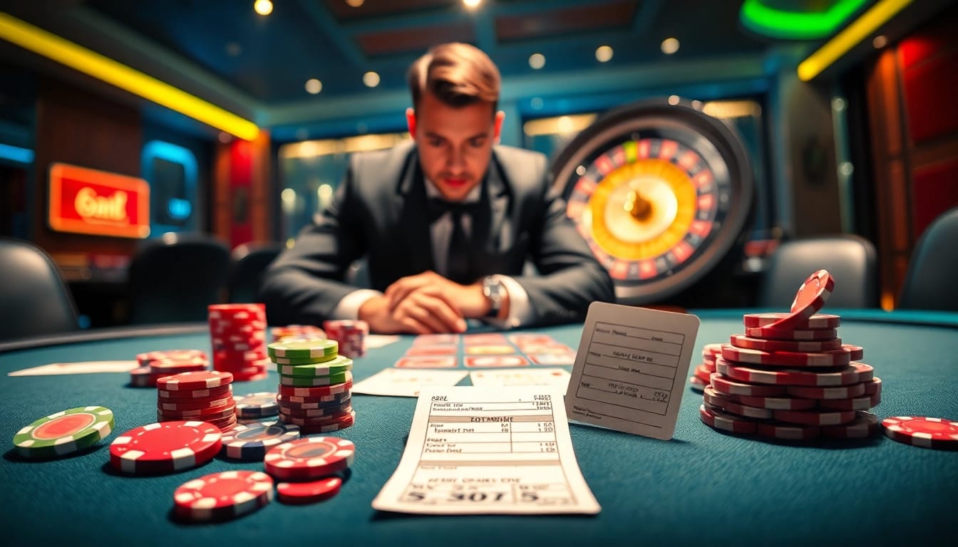 Experience the thrill of gambling with Nhà Cái QQ88, showcasing an exciting poker game, vibrant chips, and a spinning roulette wheel.