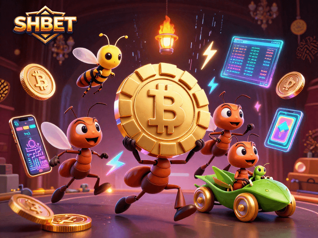Experience thrilling escapades with SHBET's dynamic 3D illustration while winning big in online gambling.