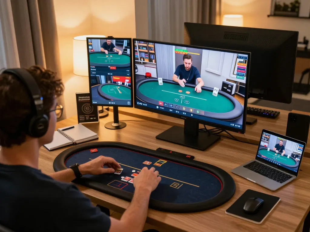 Engaging online gameplay displays for đăng ký 789win with strategic betting elements in modern office