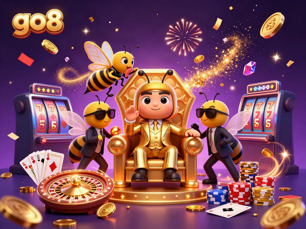 Experience thrilling gameplay at go8 with vibrant characters and dynamic casino elements.