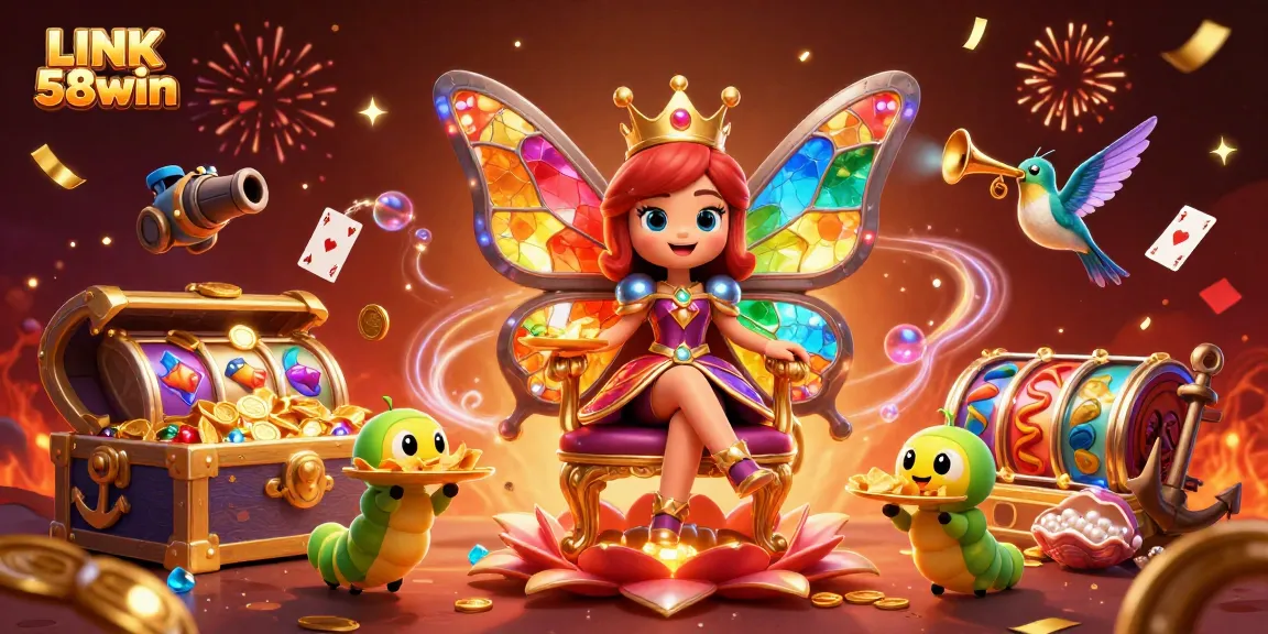 Experience vibrant games and slots with LINK 58win in this stunning carnival scene.